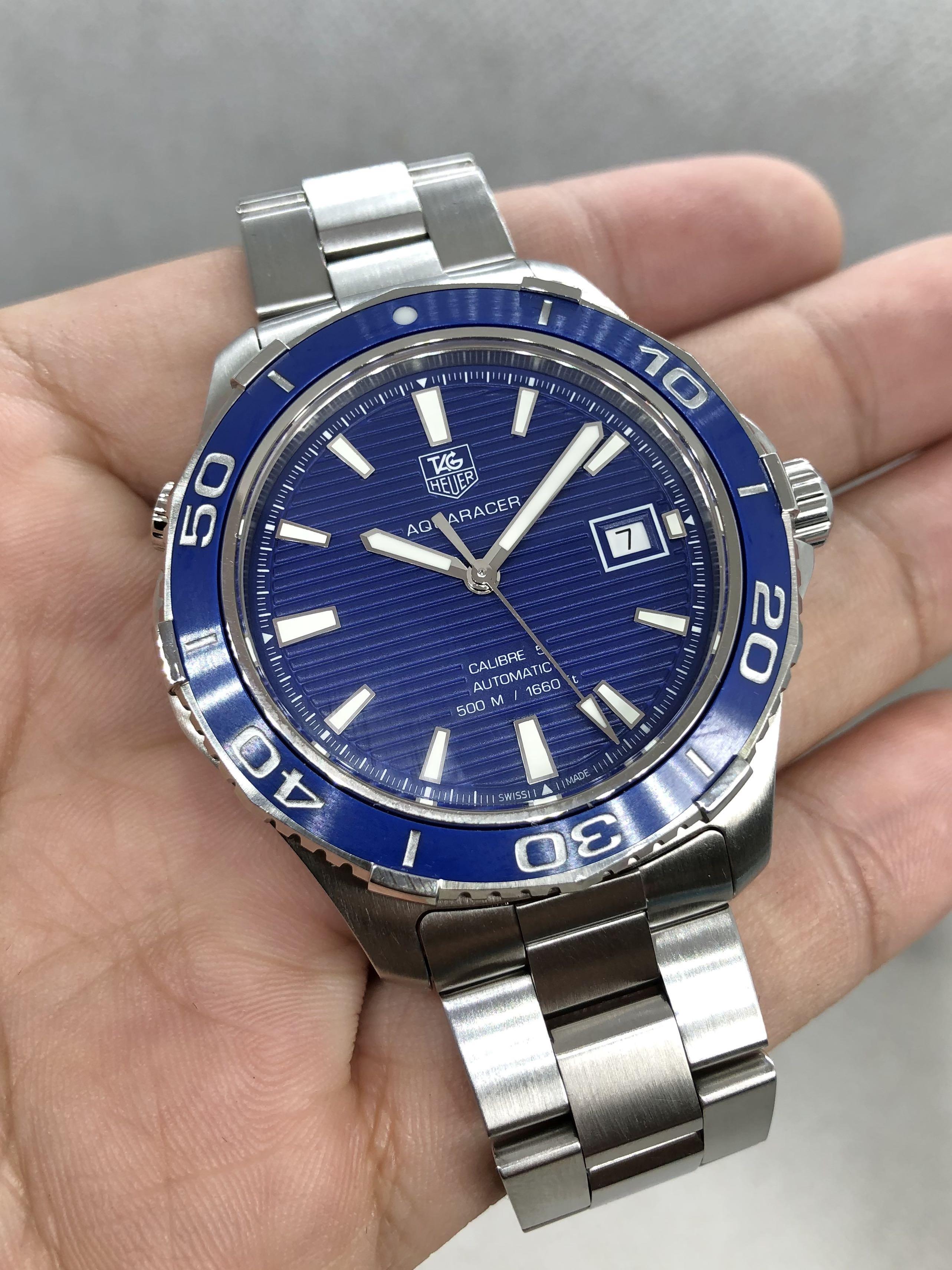 Tag Heuer Aquaracer WAK2111 41mm Ceramic Blue Smurf Diver