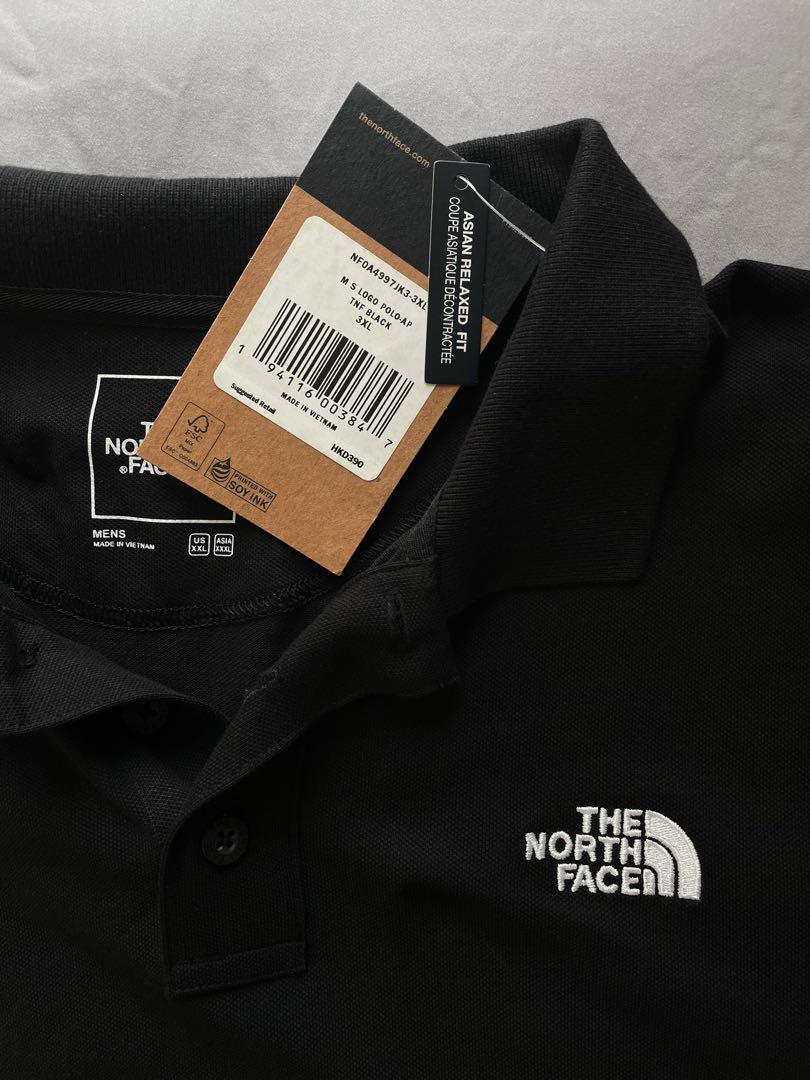 North face black sales polo shirt