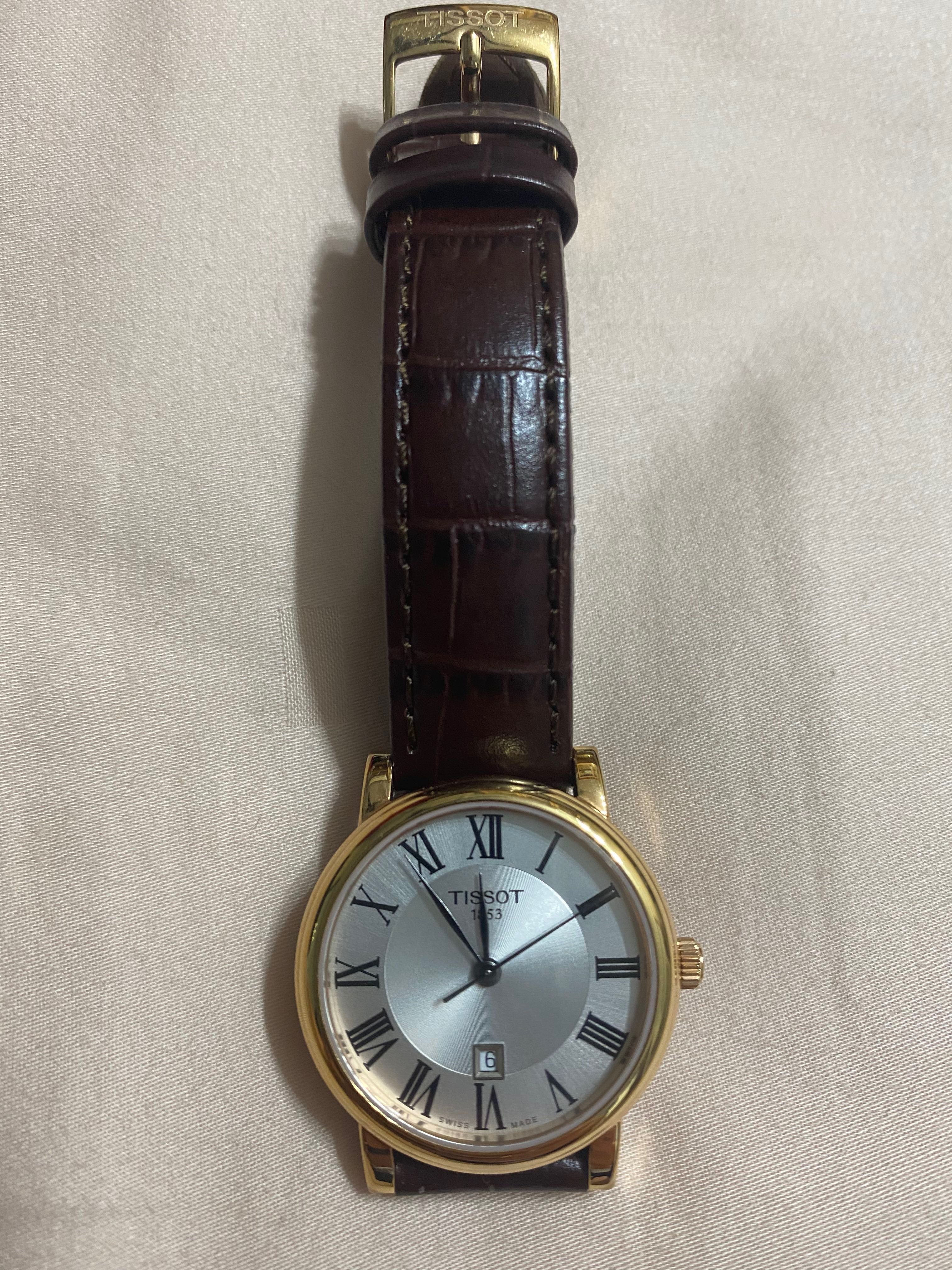 tissot ladies watch leather strap