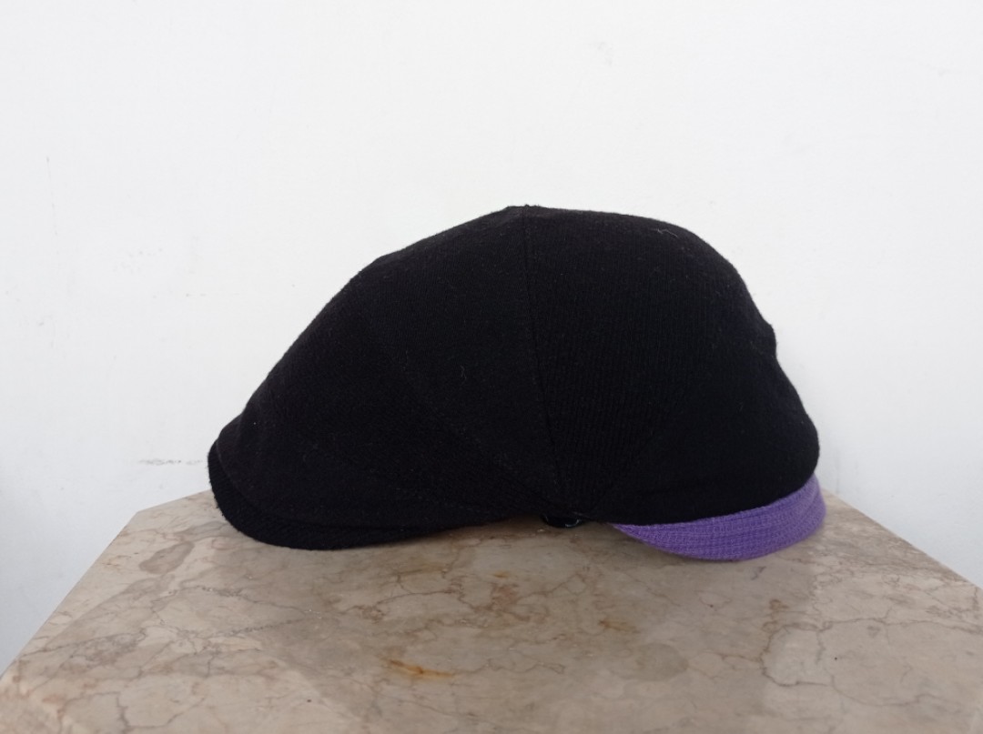 Topi Pet SHAZBOT Black Flat Cap, Fesyen 