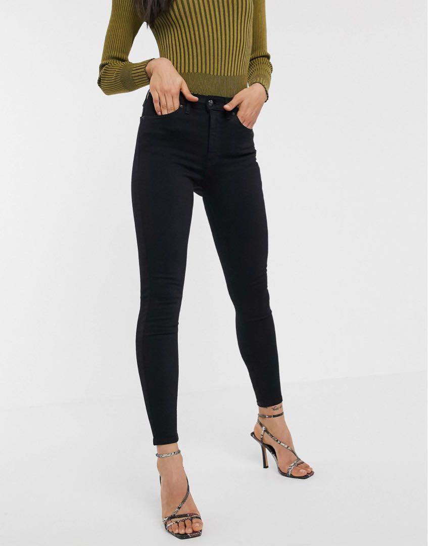 topshop jamie jeans black