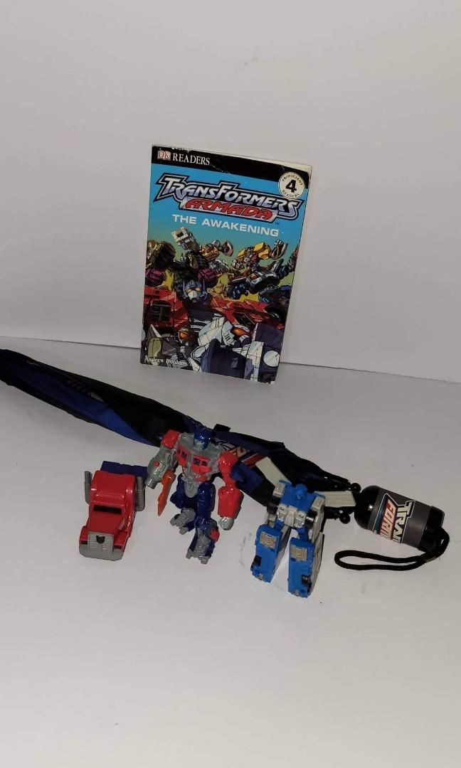 Transformers Hasbro Original Kid's Umbrella, Book and Toys (US Mcdo