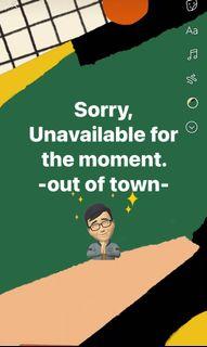 Unavailable at the moment!