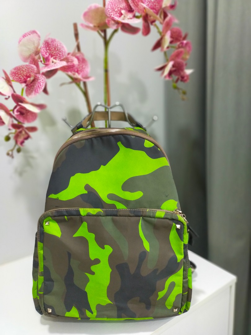 Valentino camo backpack online