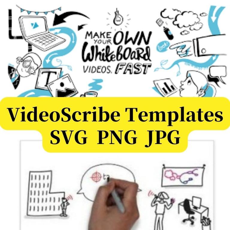 VideoScribe Templates SVG PNG JPG, Computers & Tech, Parts