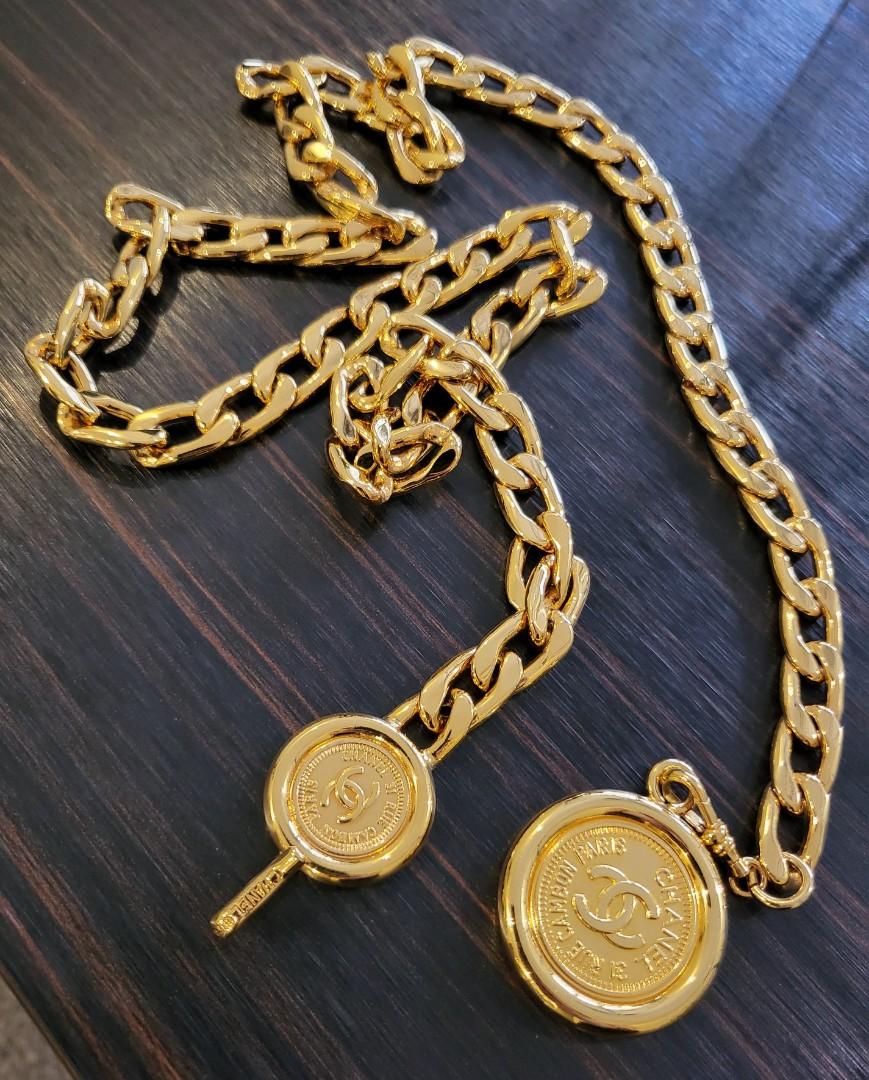 Vintage Chanel 24k gold chain belt