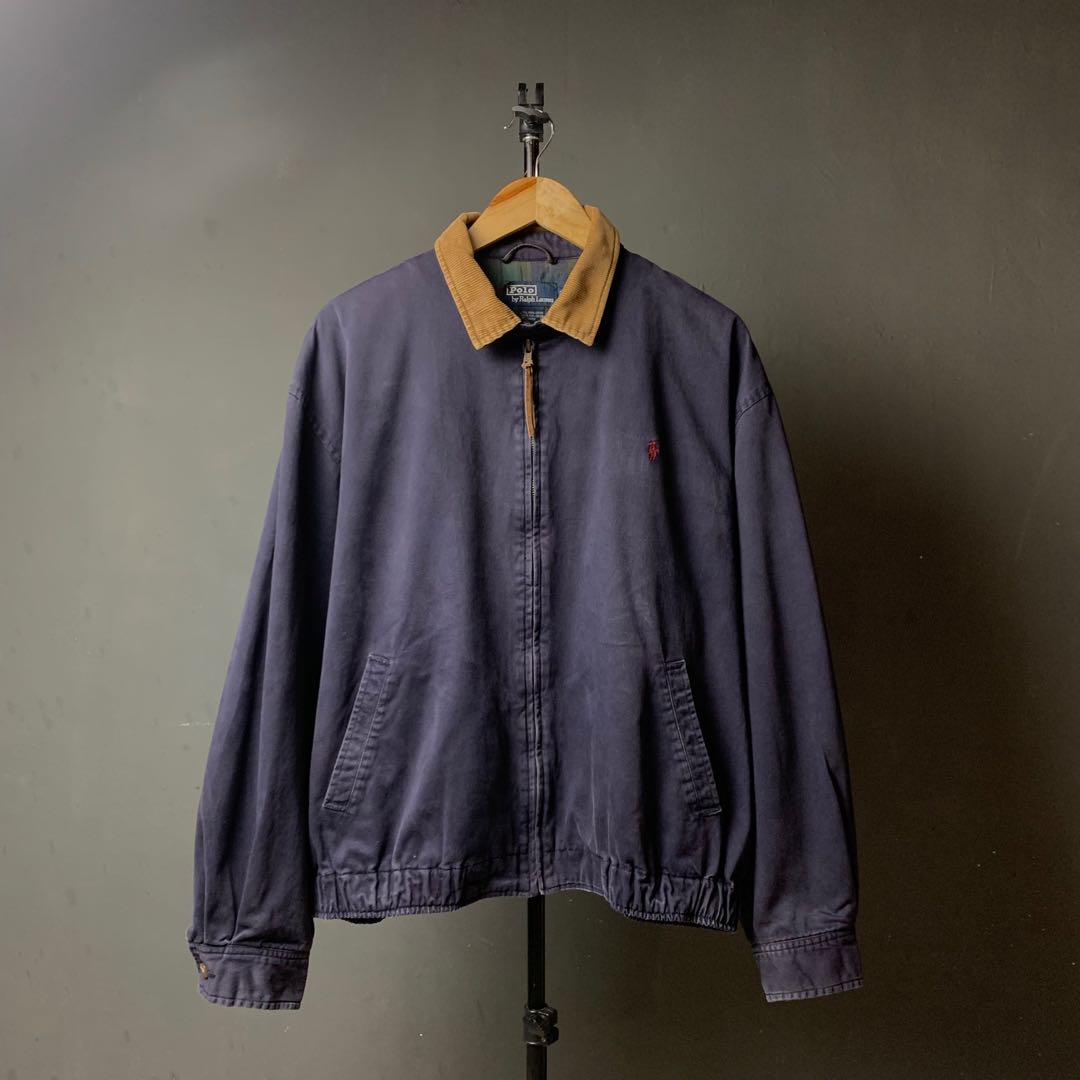 Vintage Polo RL Harrington Jacket Corduroy Collar