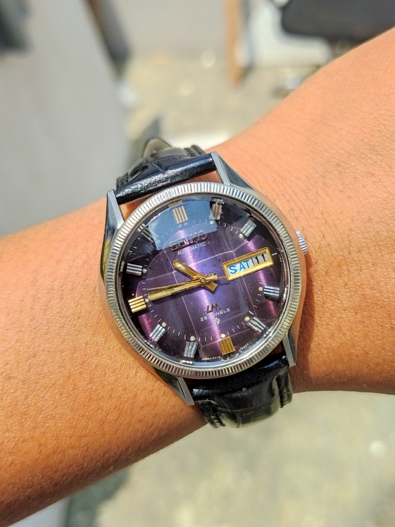 Vintage Seiko LM Purple Dial JDM, Men's Fashion, Watches & Accessories,  Watches on Carousell