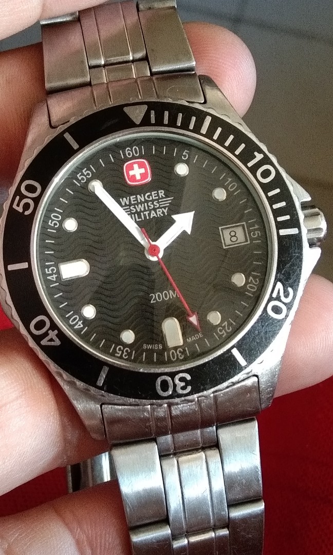 Vintage Wenger Swiss military diver watch Men s Fashion Watches