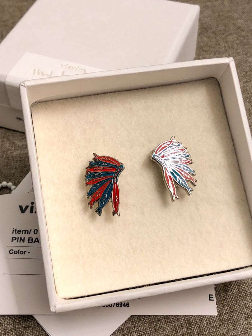 visvim PIN BADGE EAGLE FEATHERS, 男裝, 手錶及配件, 珠寶 VISVIM PIN