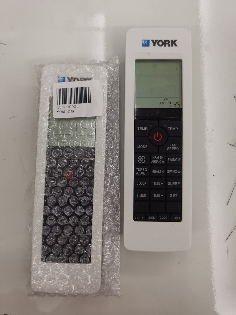 York Air Conditioner Remote Control (New Model York), TV & Home