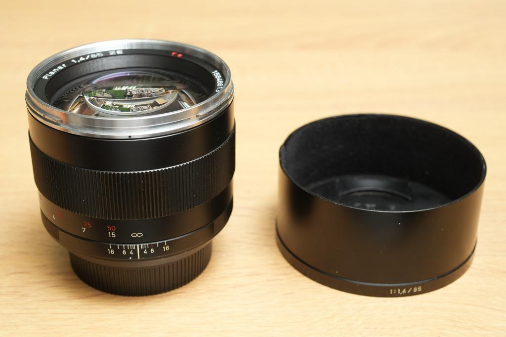 Zeiss Planar T* 85mm F1.4 ZE, 攝影器材, 鏡頭及裝備- Carousell