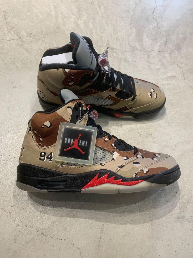 BRAND NEW NIKE AIR JORDAN 5 Camo supreme SIZE US 10 1 DUNK SB OFF WHITE Travis Scott AJ FORCE MAX Fragment Carousell