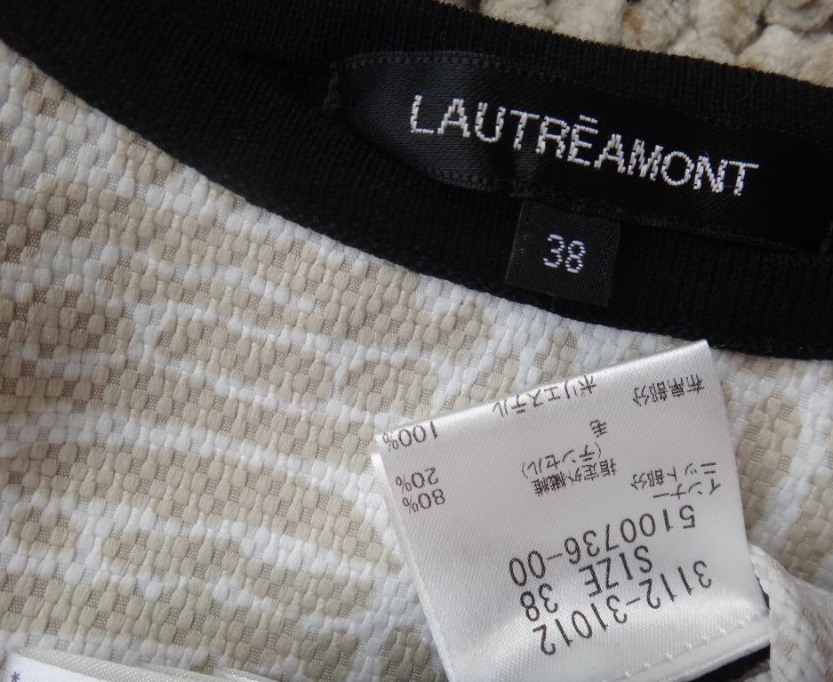 正品LAUTREAMONT 黑棕雙色異材質上衣size: 38, 她的時尚, 孕婦