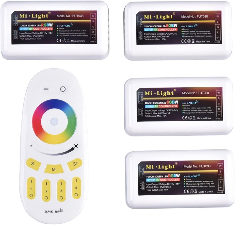 WiFi+Remote+4x LED Dimmer 2.4G RF Wireless Mi.Light Android IOS Mobile Control 