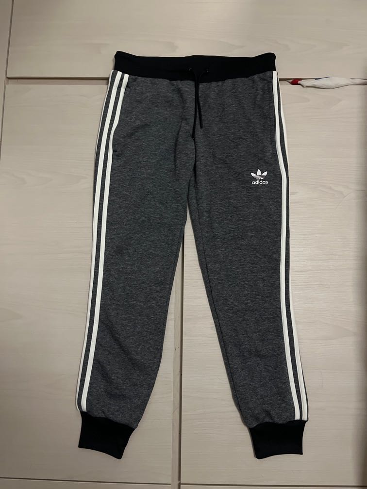 Dark grey adidas clearance joggers