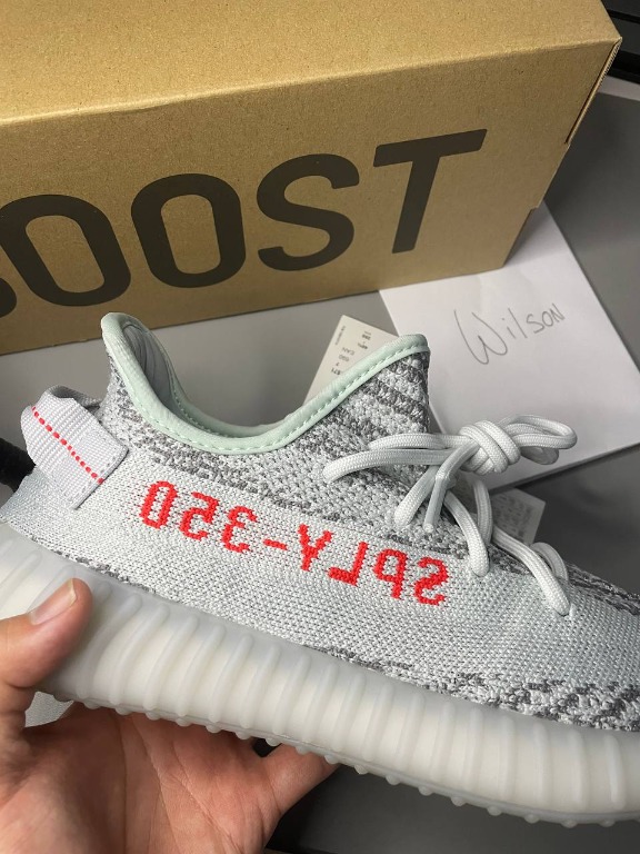 Ant aspect . Adidas Yeezy 350 v2 Blue Tint, Men's Fashion, Footwear, Sneakers on  Carousell