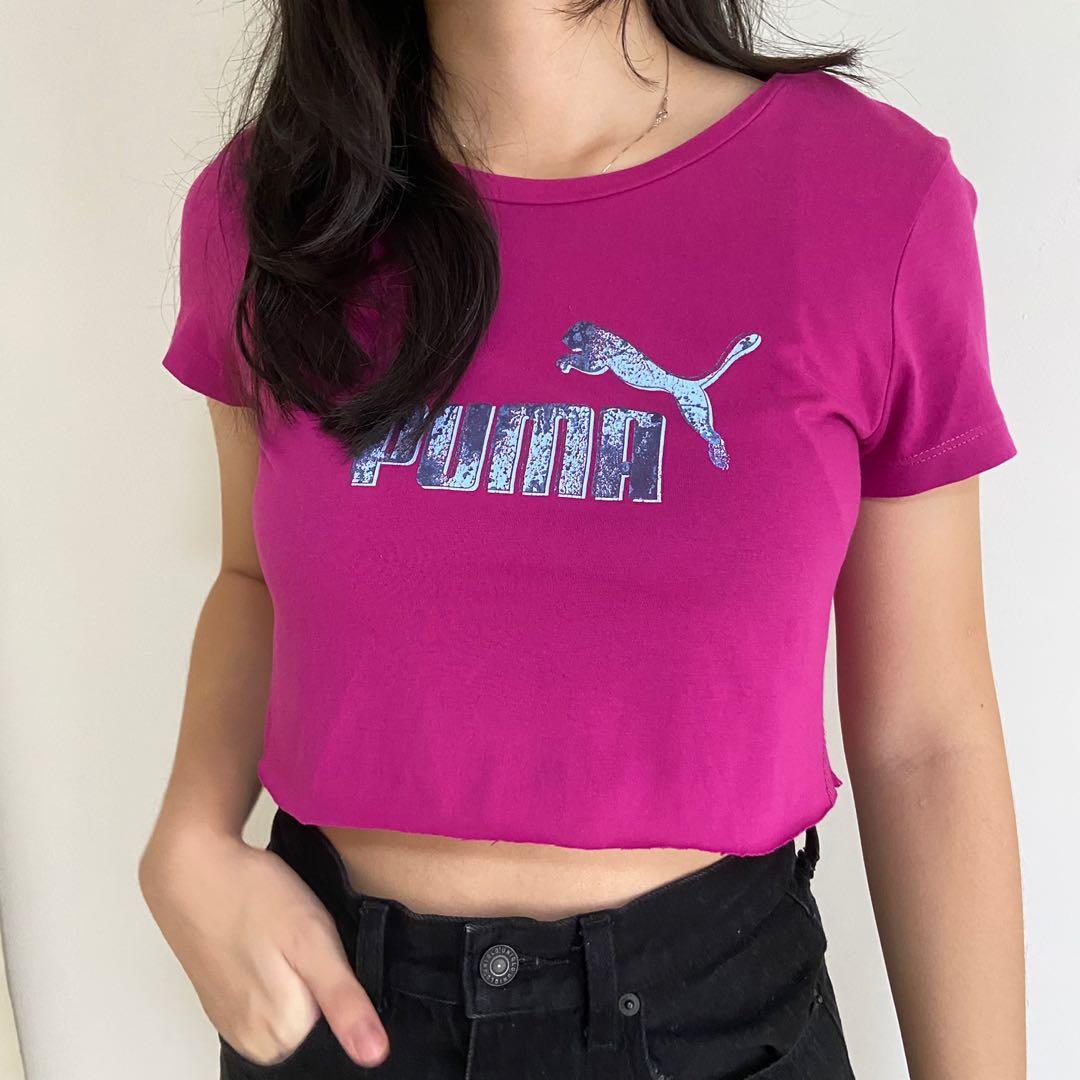Puma revolt online cropped tee