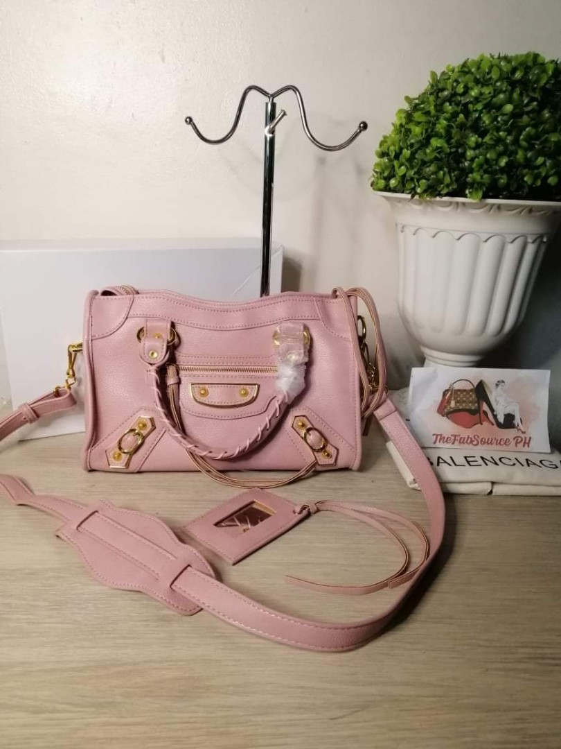 Light pink balenciaga bag sales