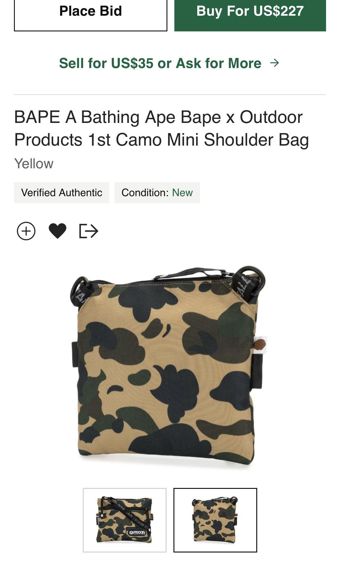 BAPE Mini Shoulder Bag Black Men's - SS19 - US
