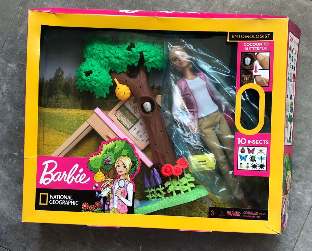 Barbie national geographic butterfly scientist playset store