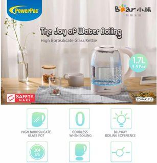 Bear Electric Kettle 1.7L Glass kettle (ZDH-A17L1)