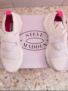 BNIB Steve Madden Meteorite White Sneakers FIT into 37-38
