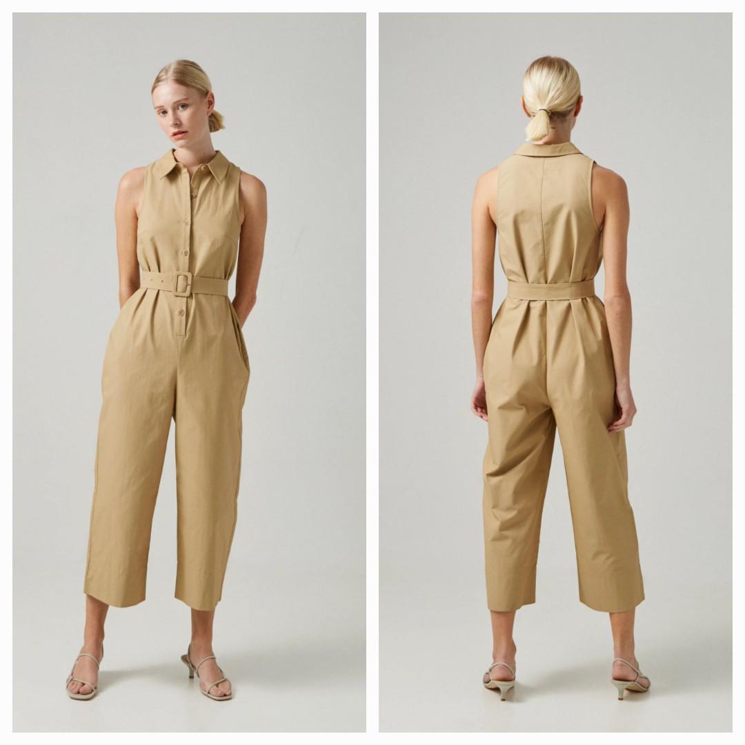 Cotton Belted Jumpsuit - Our Second Nature