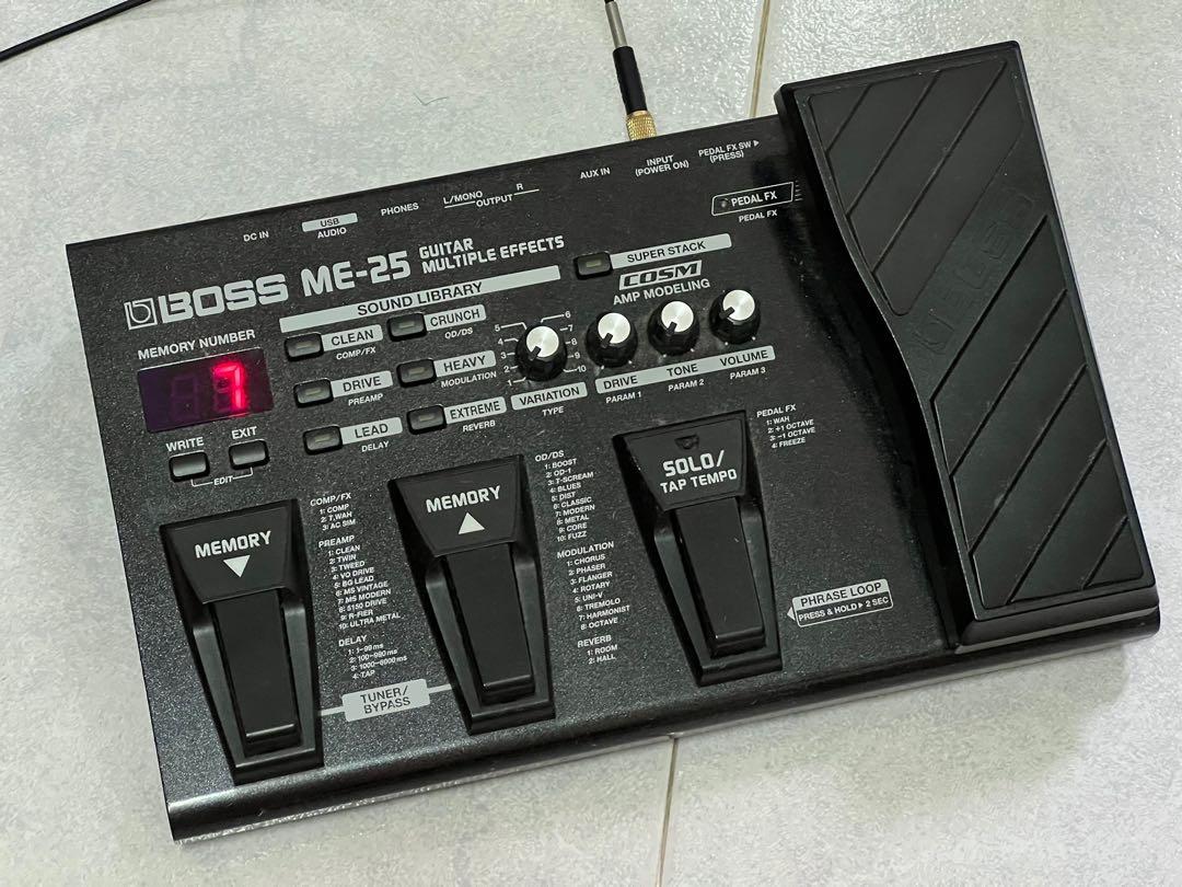 Boss me25 guitar multiple effects pedal me25, Hobbies & Toys, Music