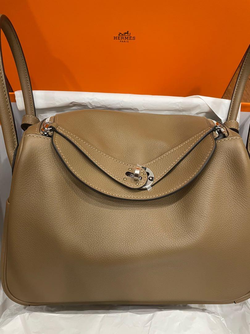 Hermes Lindy 26 Evercolor Gold Beige De Weimar - NOBLEMARS