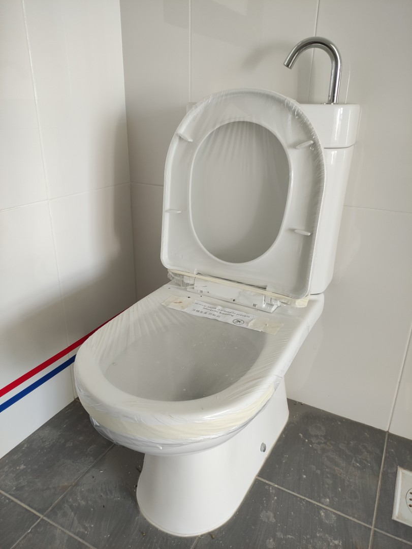 Brand new toilet bowl (Kepler) Jap style handwash, Furniture & Home