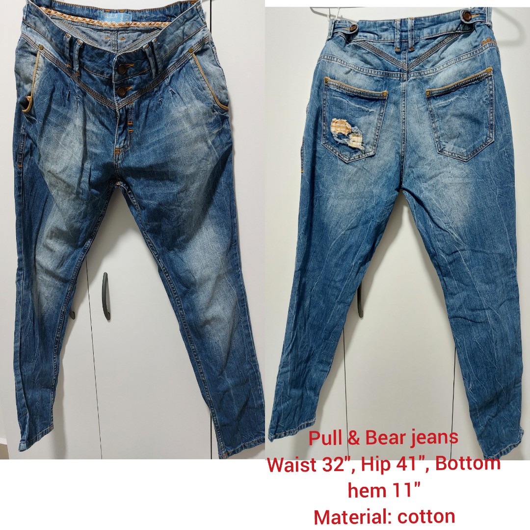 Bundle L Jeans Top Vest And Cap Women S Fashion Bottoms Jeans Leggings On Carousell