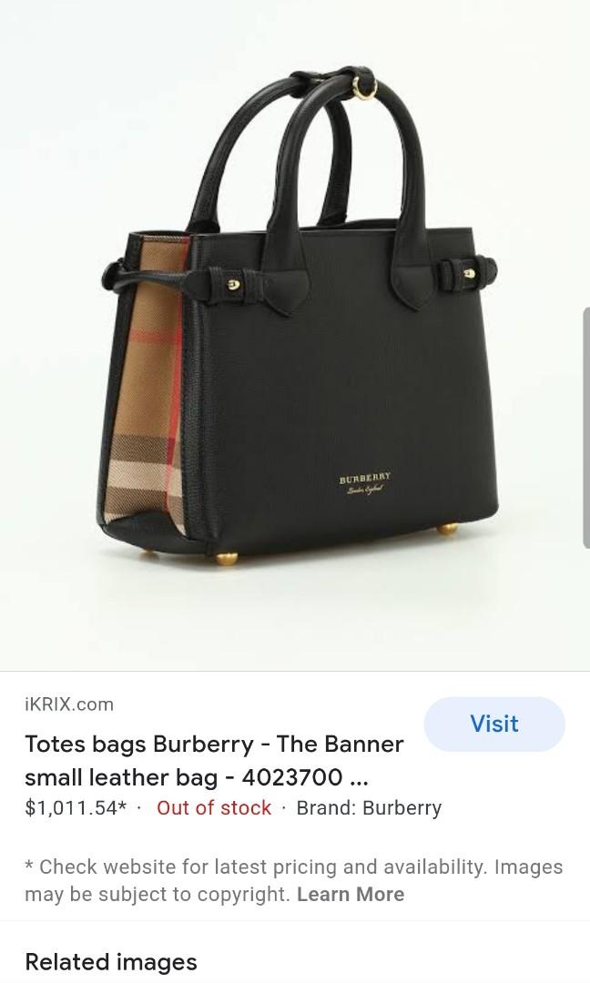 Totes bags Burberry - The Banner small leather bag - 4023700
