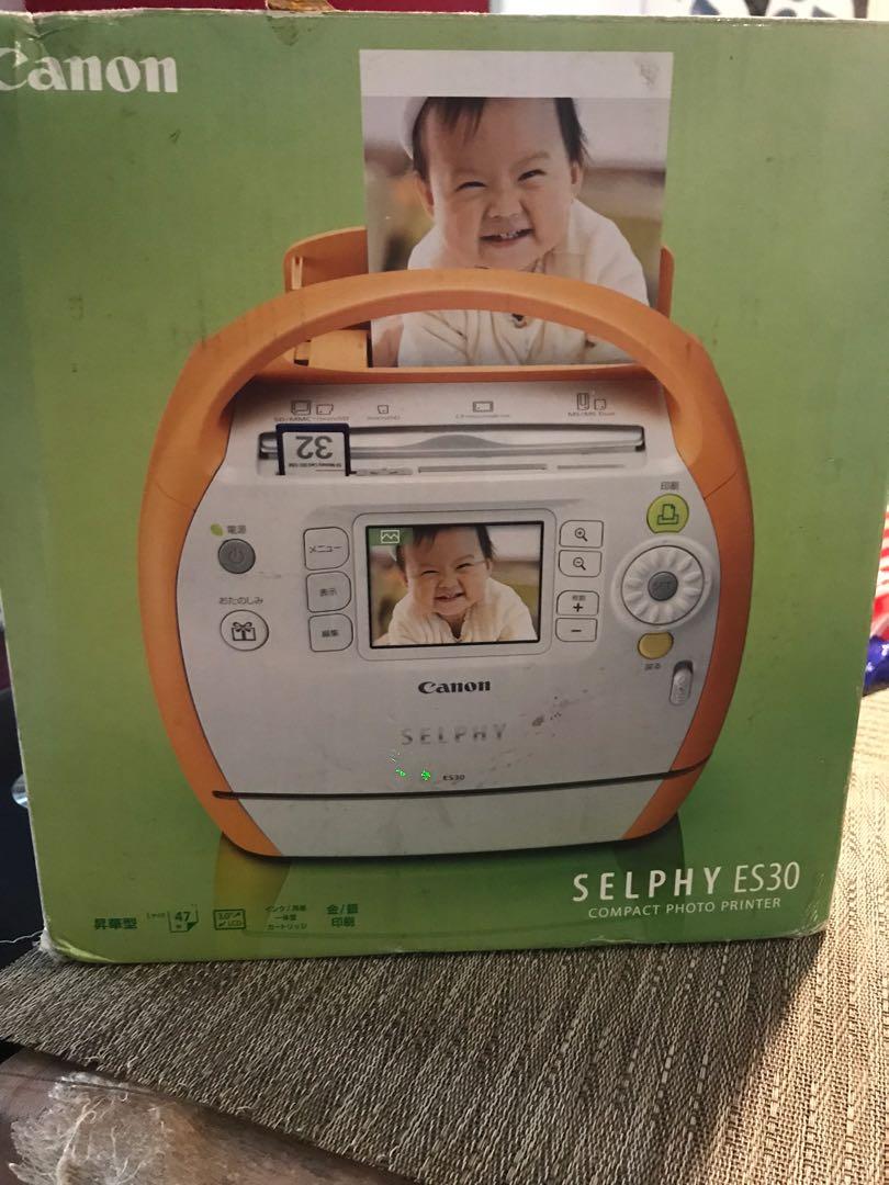 Canon Selphy es30 (Category: Printers, Scanners & Copiers) located in Navotas City. Submitted by mph_thrift (Listing ID 1171277768, Image 1). Description: 110v japanese character.