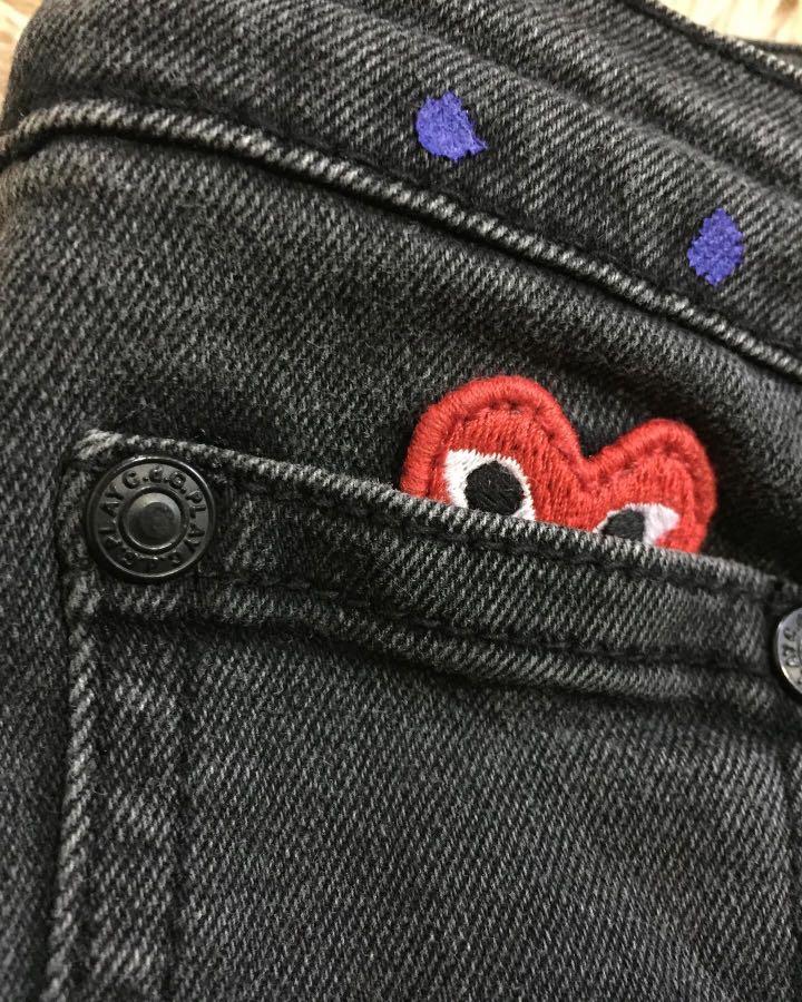 cdg play pants