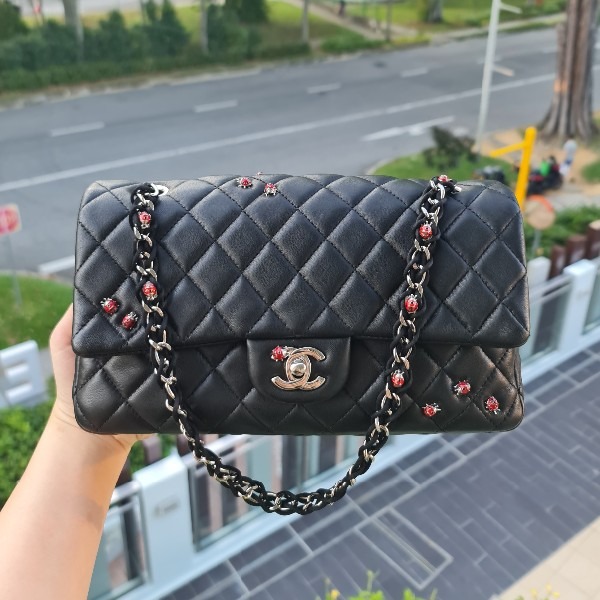 Chanel 2003 Limited Edition Mini Red Ladybug Flap Bag · INTO