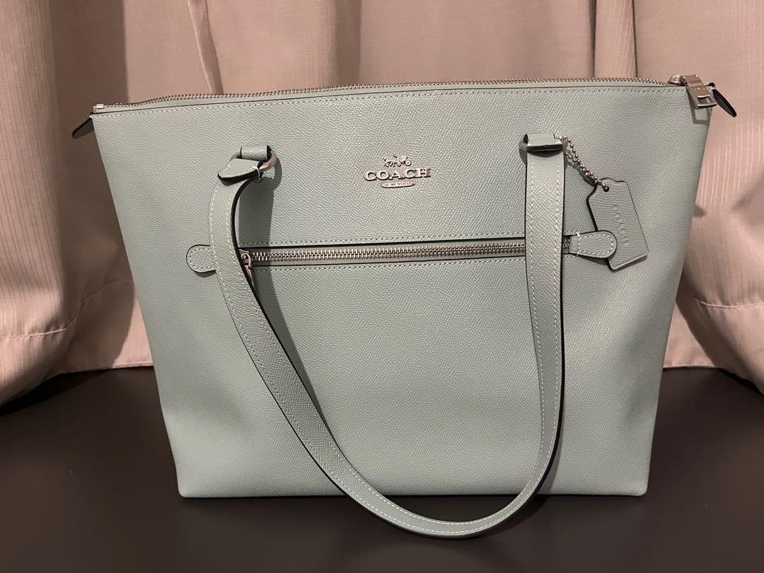 Coach Gallery Tote Bag Light Khaki in Coated Canvas with Gold-tone