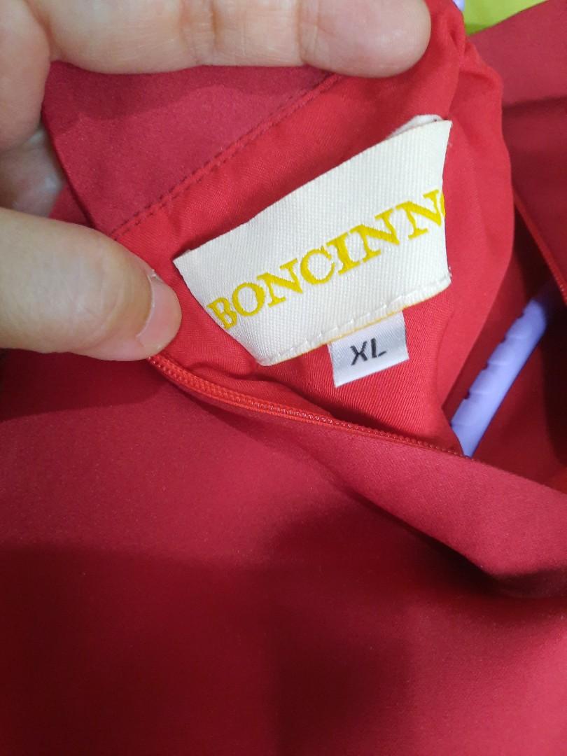 Dress merah merk boncinno