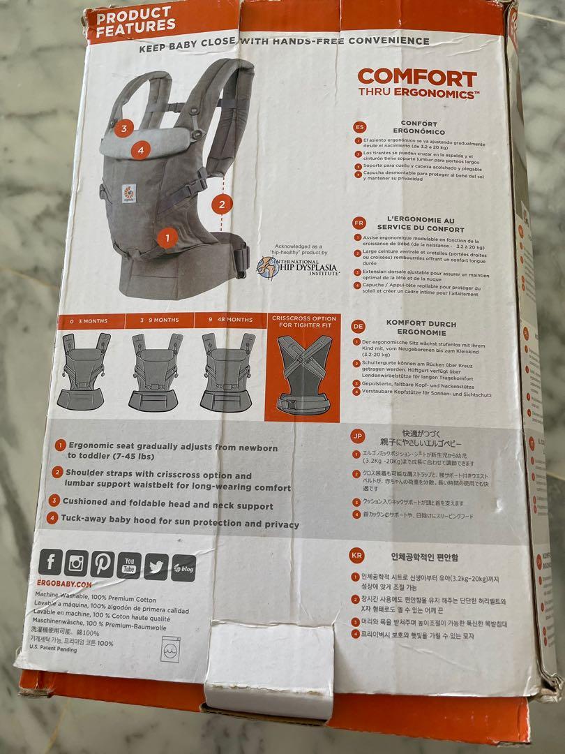 Ergo baby 3 Position Adapt Carrier, Babies & Kids, Going Out, Carriers