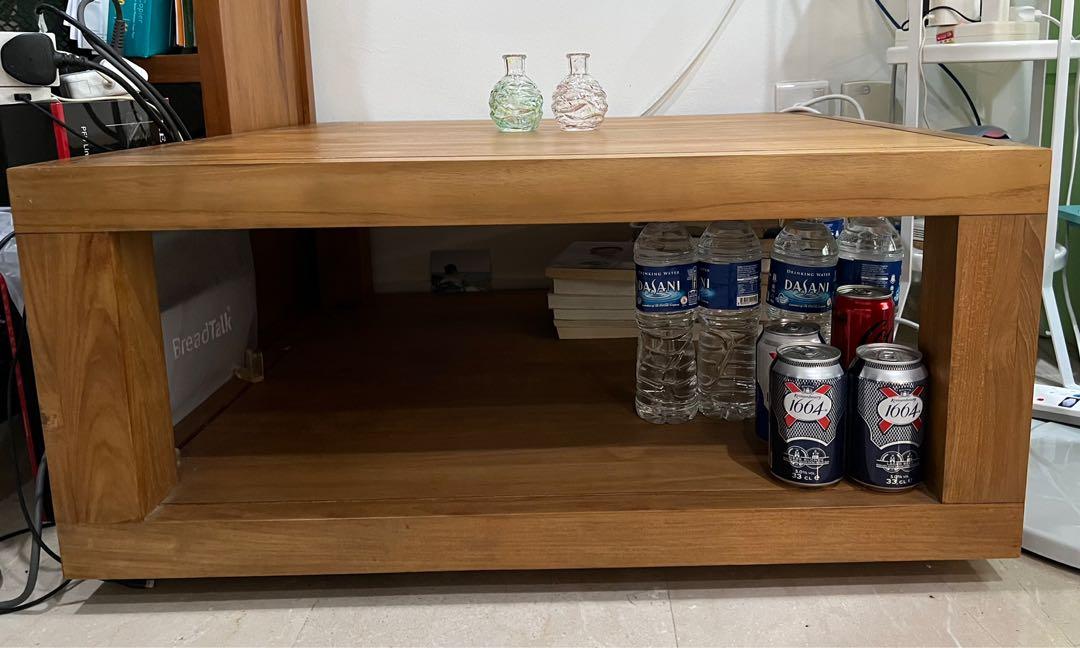 Ethnicraft, Teak Duplex Coffe Table, Furniture & Home Living, Furniture