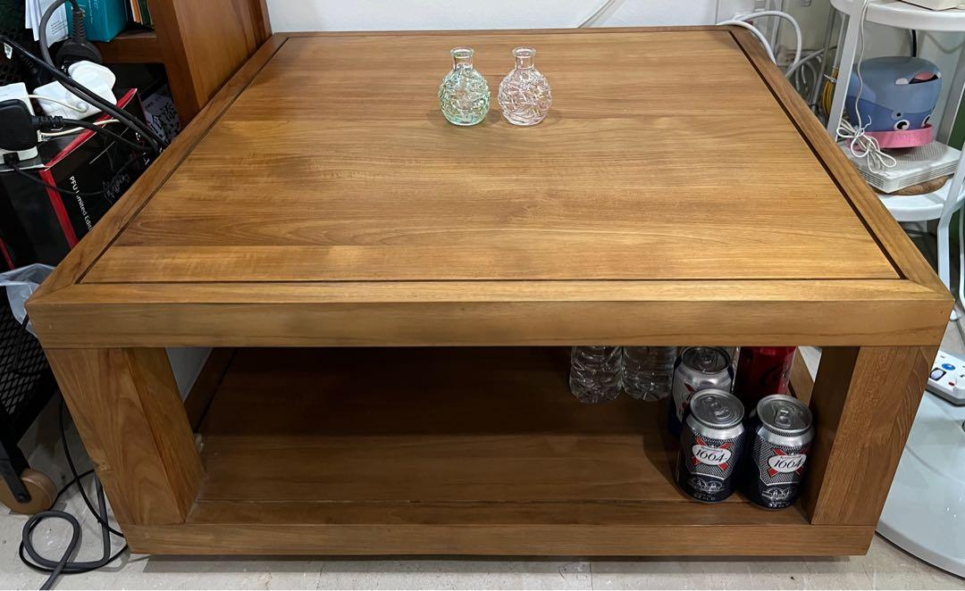 Ethnicraft, Teak Duplex Coffe Table, Furniture & Home Living, Furniture