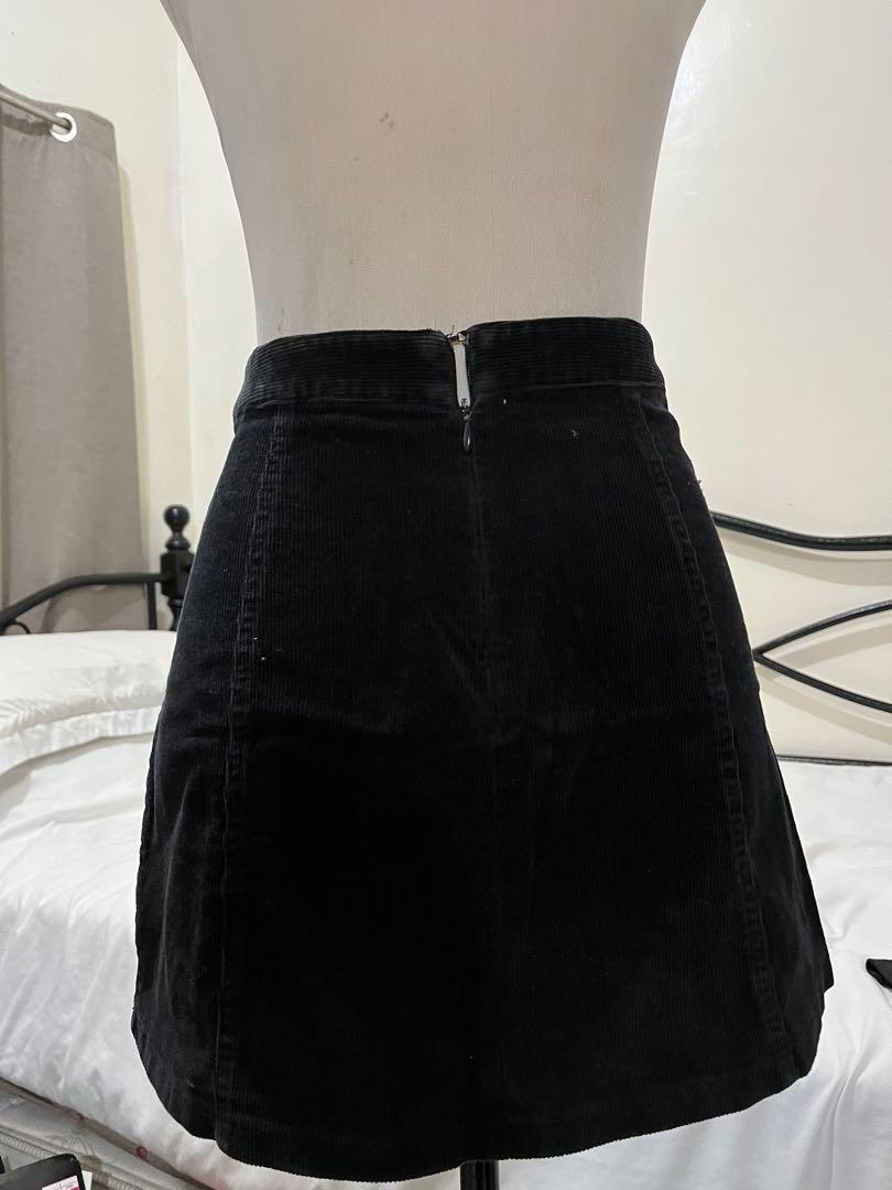 Black corduroy skirt 66 store
