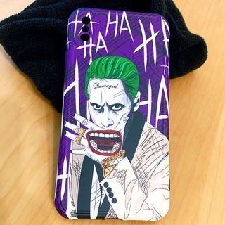 FREE 免費贈送🎁 滿額禮 iPhone 蘋果 手機殼 矽膠軟殼 保護套 卡通 小丑Joker 刺青 嘴巴 紫色 iPhone XS OTH-M TP0-22 #23開學季