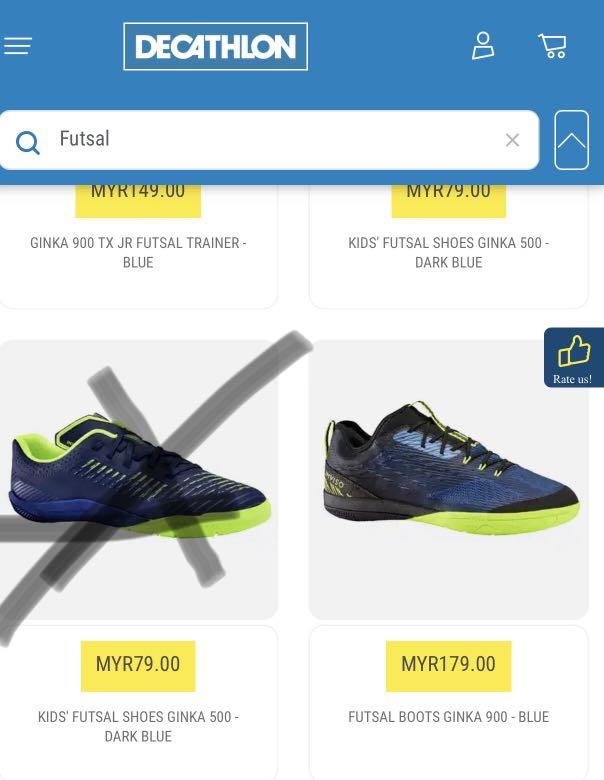 Futsal Ginka    Blue, Men's Fashion, Footwear, Boots on Carousell