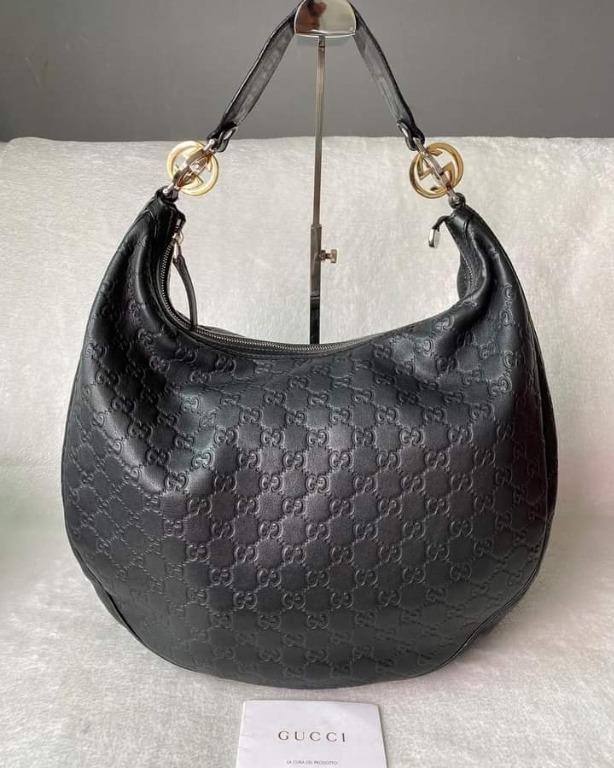 Gucci Guccissima GG twins leather hobo bag Available