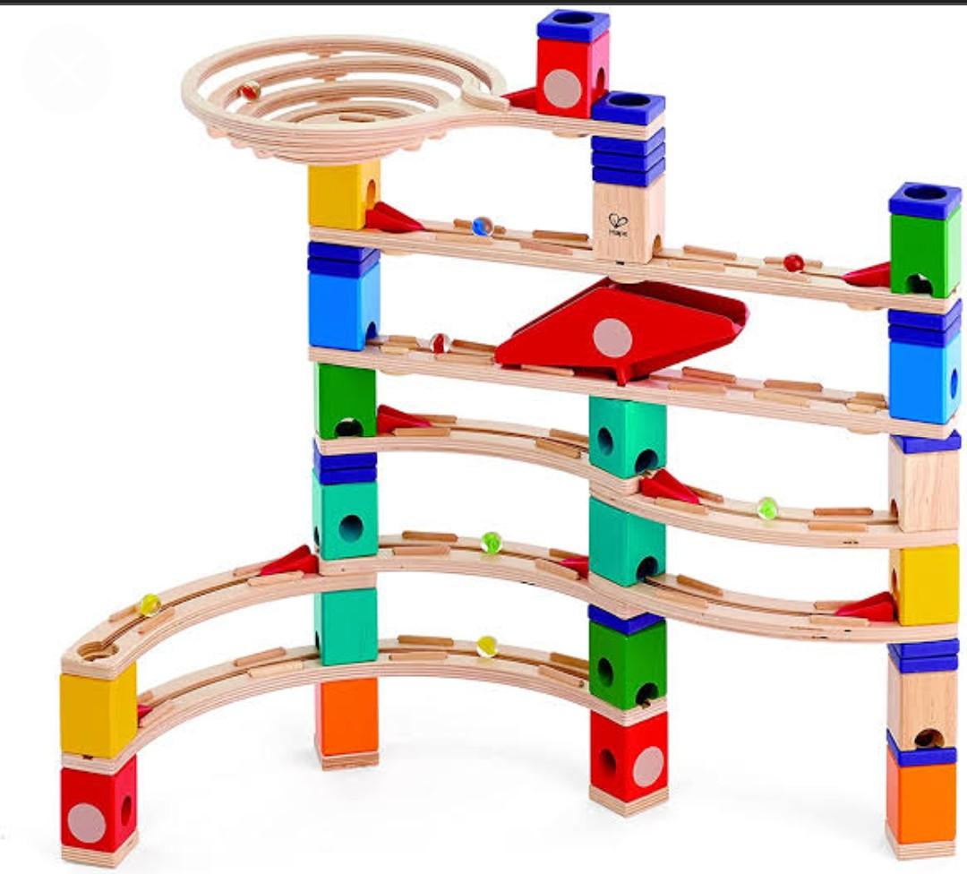 Hape Quadrilla Race to the Finish Wooden Marble Run