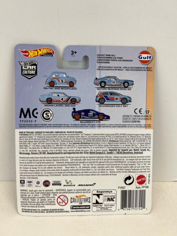 Hotwheels 69 Ford Mustang Boss 302 From The Gulf Oil Series Gfy03 Hobbies And Toys Toys 5210