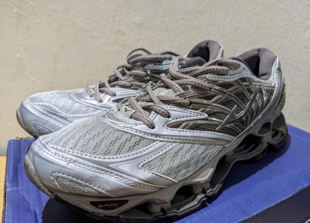 I342 Mizuno Men s Wave Prophecy 8 Running Shoe Grey Men s Fashion Footwear Sneakers on Carousell