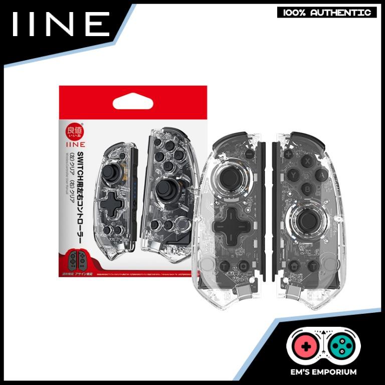IINE Joycon Controller Wake up Controller Transparent Nintendo Switch / Switch OLED Joycons (Category: Nintendo) located in Quezon City. Submitted by emsemporiumph (Listing ID 1171292255, Image 2). Description: 🎈IINE Wake up Controller As Joycon in market ables to wake up Switch directly from our Pro Controller, and this Controller is with auto-fire Support. 🎈IINE Wake up Controller Black As Joycon provides high performance with the turbo funct