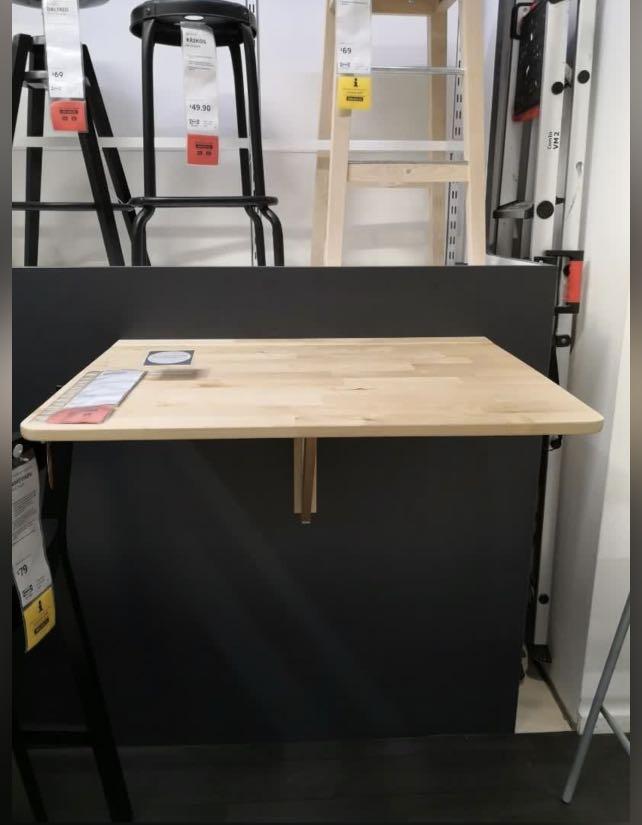 IKEA NORBO Wall Mounted Foldable Study Table Furniture Home